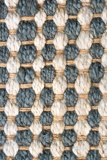 [11821] GANGES D2039 CREMA GRIS 240 DIA TAPETE - LN26  