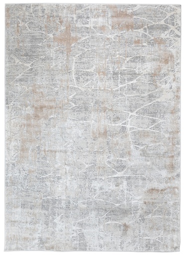 [12839] KEMER T2388 CREMA GRIS BEIGE 160*230 TAPETE - LN26