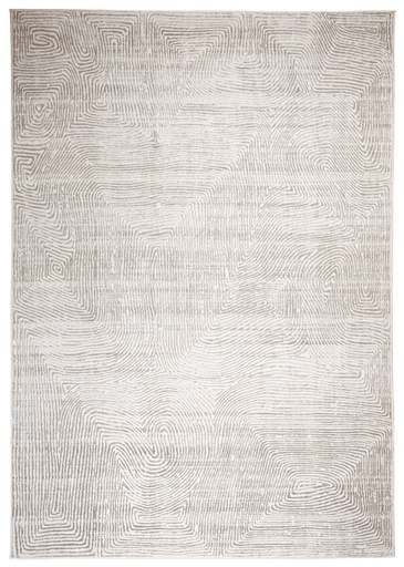 [12456] LAILA T5160 GRIS BEIGE 60*90 TAPETE - LN25