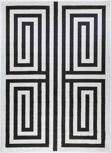 [11301] OPTIKA T9043 CREMA NEGRO 160*230 TAPETE - LN26