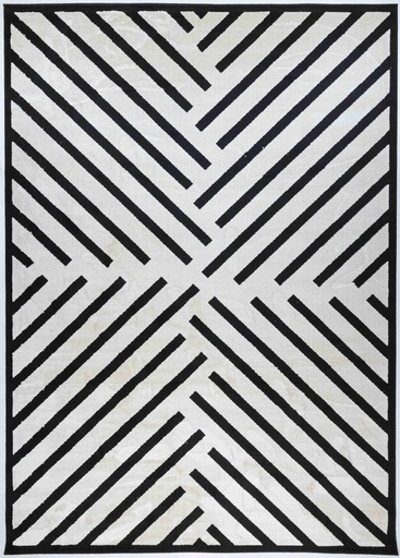 [11340] OPTIKA T9050 CREMA NEGRO 200*290 TAPETE - LN25