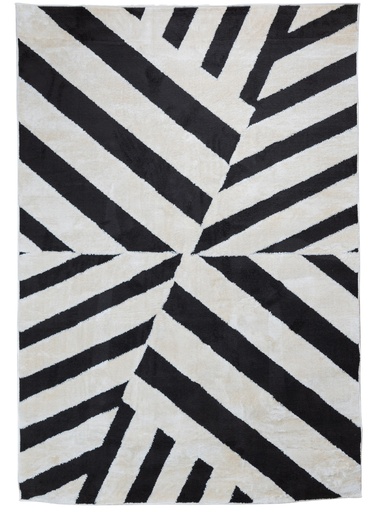 [12487] OPTIKA T9056 CREMA NEGRO 160*230 TAPETE - LN26