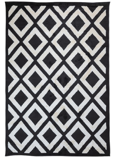 [12496] OPTIKA T9057 CREMA NEGRO 200*290 TAPETE - LN25