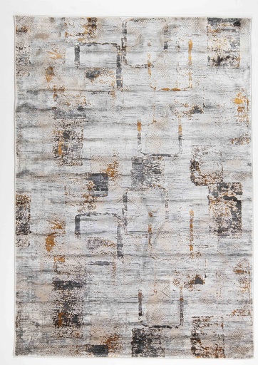 [11447] HADIM T2360 GRIS GRIS ORO 160*230 TAPETE - LN26