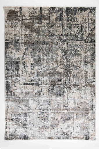 [11472] HADIM T2364 GRIS GRIS ORO 240x330cm TAPETE - LN26 - Quedan pocos