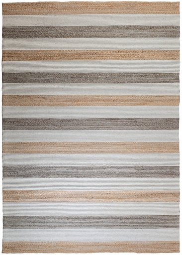 [11693] JAYA N8039 CREMA YUTE NEGRO 240x330cm TAPETE - LN25