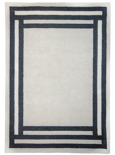 [11772] KALI D2029 CREMA GRAFITO 240x330cm TAPETE PARA EXTERIOR - LN26 