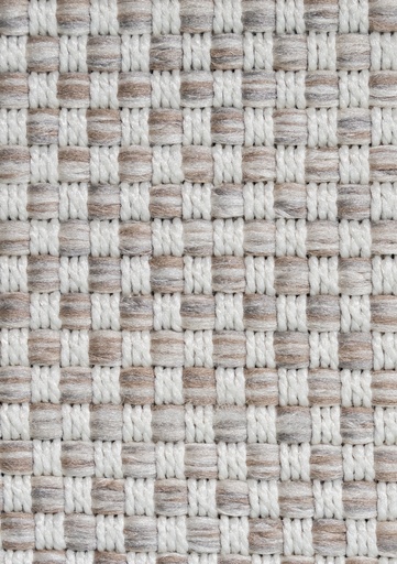 [13024] NUBIA E1008 BEIGE/ CAFÉ 240x330cm TAPETE PARA EXTERIOR - LN26