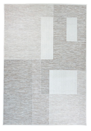 [13030] NUBIA E1010 BEIGE/ CAFÉ 200*290 TAPETE PARA EXTERIOR - LN26
