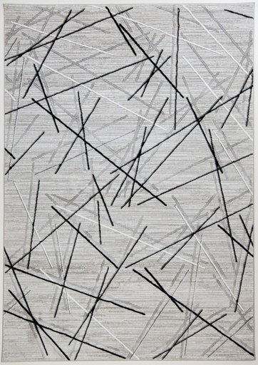 [12335] SESIA R1001 GRIS GRIS NEGRO 160x230cm TAPETE - LN26