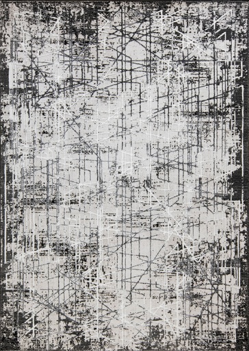 [12360] SESIA R1004 GRIS GRIS NEGRO 240x330cm TAPETE - LN25