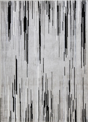 [12364] SESIA R1005 GRIS GRIS NEGRO 160x230cm TAPETE - LN26