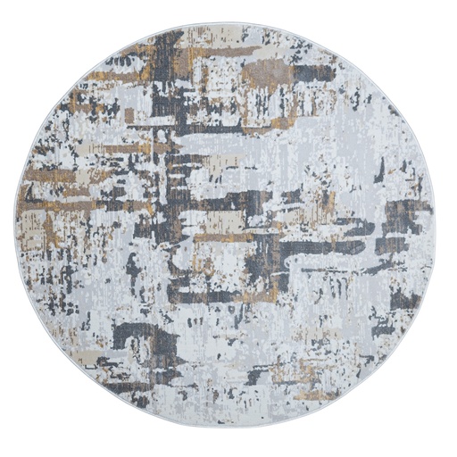 [12290] VELEKA U6038 CREMA ORO GRIS 240 DIA TAPETE - LN26
