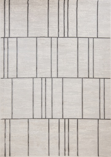 [12297] VELEKA U6039 CREMA ORO GRIS 240x330cm TAPETE - LN26