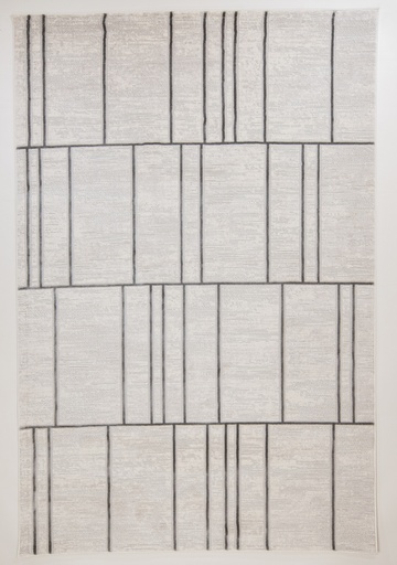 [12299] VELEKA U6039 CREMA ORO GRIS 60*90 TAPETE - LN26 