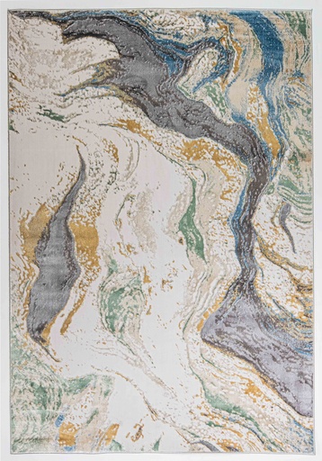 [9171] ZARIA T2182 GRIS CREMA 160*230 TAPETE - LN26
