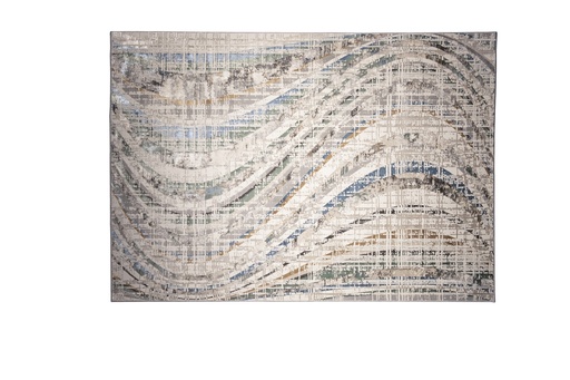 [9479] ZARIA T2233 GRIS CREMA 240x330cm TAPETE - LN26