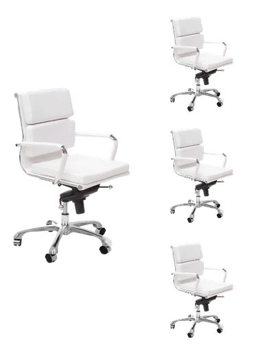 MADRID SET 4 SILLA OFICINA RESPALDO BAJO - M25