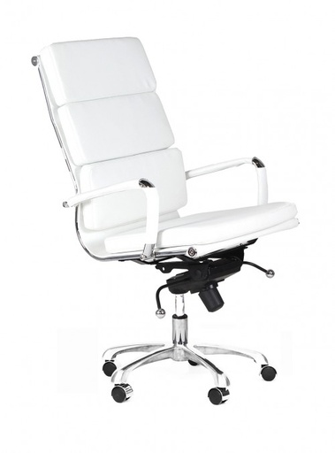 [SILLA MADRID RA] MADRID SILLA OFICINA RESPALDO ALTO BLANCA - MO26