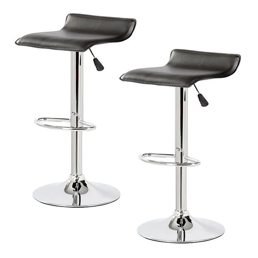 [BANC0903617NEGRO] SONI SET 2 BANCOS  NEGROS ALTURA AJUSTABLE - JM26.