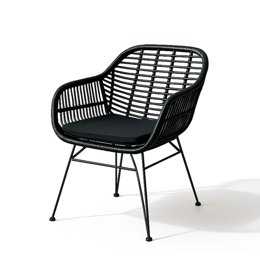 [SILL0905191] ARUBA SILLA PARA EXTERIOR NEGRA - JM26.