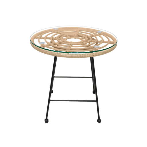 [MESA0904153] DOMINICA MESA LATERAL PARA EXTERIOR RATTAN - JM26.